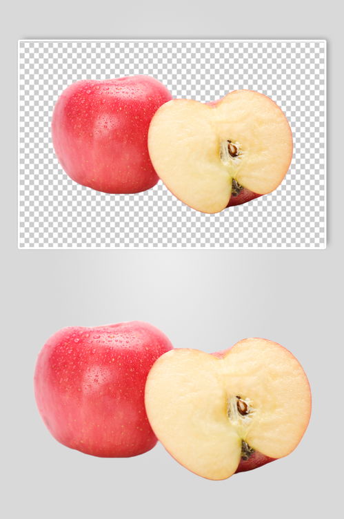 苹果切面 自然之美与摄影艺术的融合